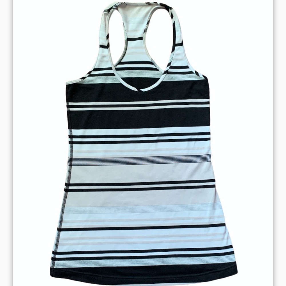 Lululemon Cool Racerback Stripe Athletic Tank Top Small